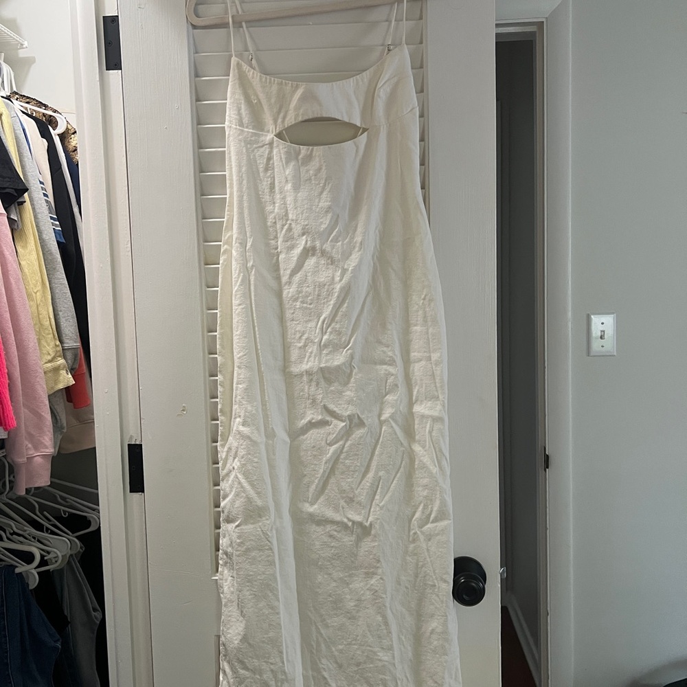 Zara White Maxi Dress